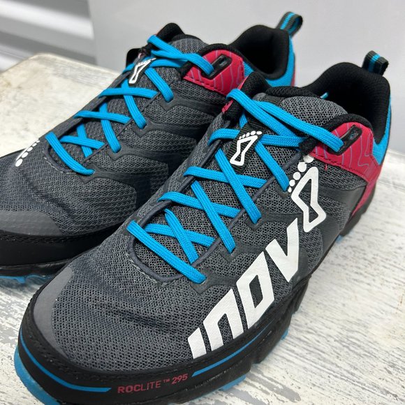 Inov-8 ROCLITE 295: Conquer Trails in Grey/Berry/Blue Style - Picture 5 of 9